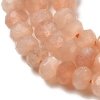 sz74 Kamień słoneczny fasetowany kamień naturalny kula 3mm pasmo 38cm
